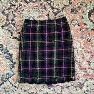 Vintage Plaid Skirt